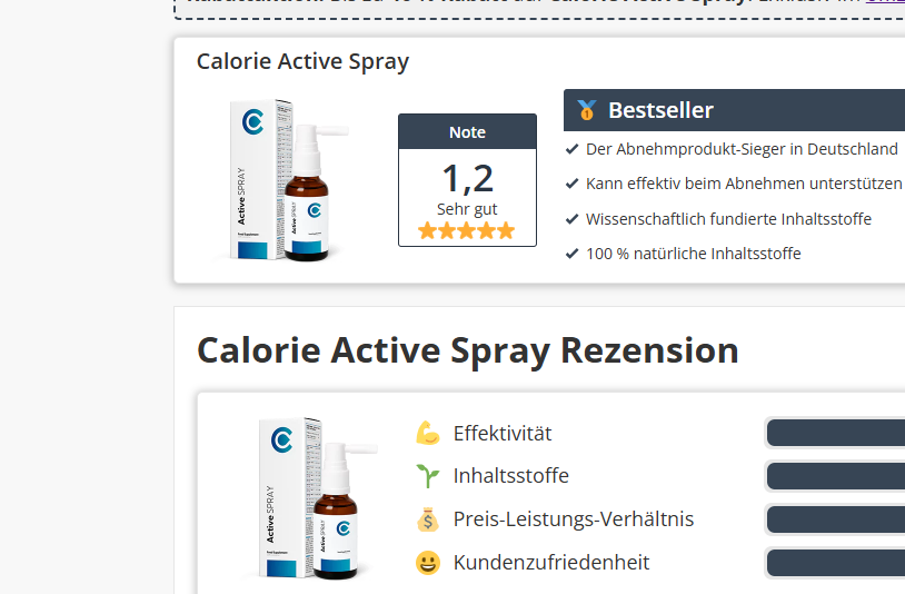 Calorie Active Spray