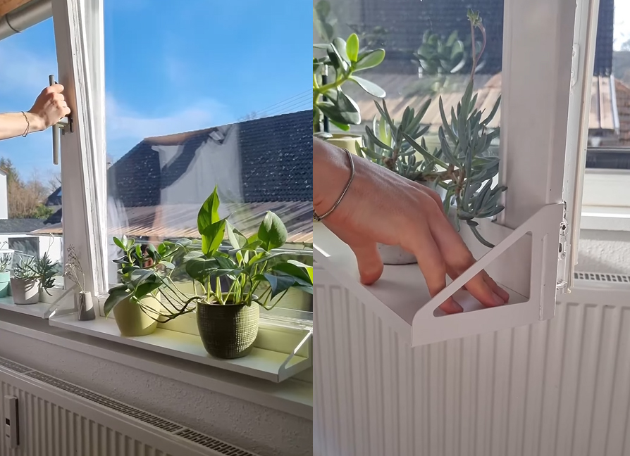 Frischluft Fensterbrett